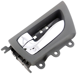 New Interior Door Handle Chrome Lever Rear Left Gray Housing - Dorman 79882