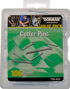 Cotter Pin Value Pack- 7 Sku's- 106 Pieces - Dorman# 799-420