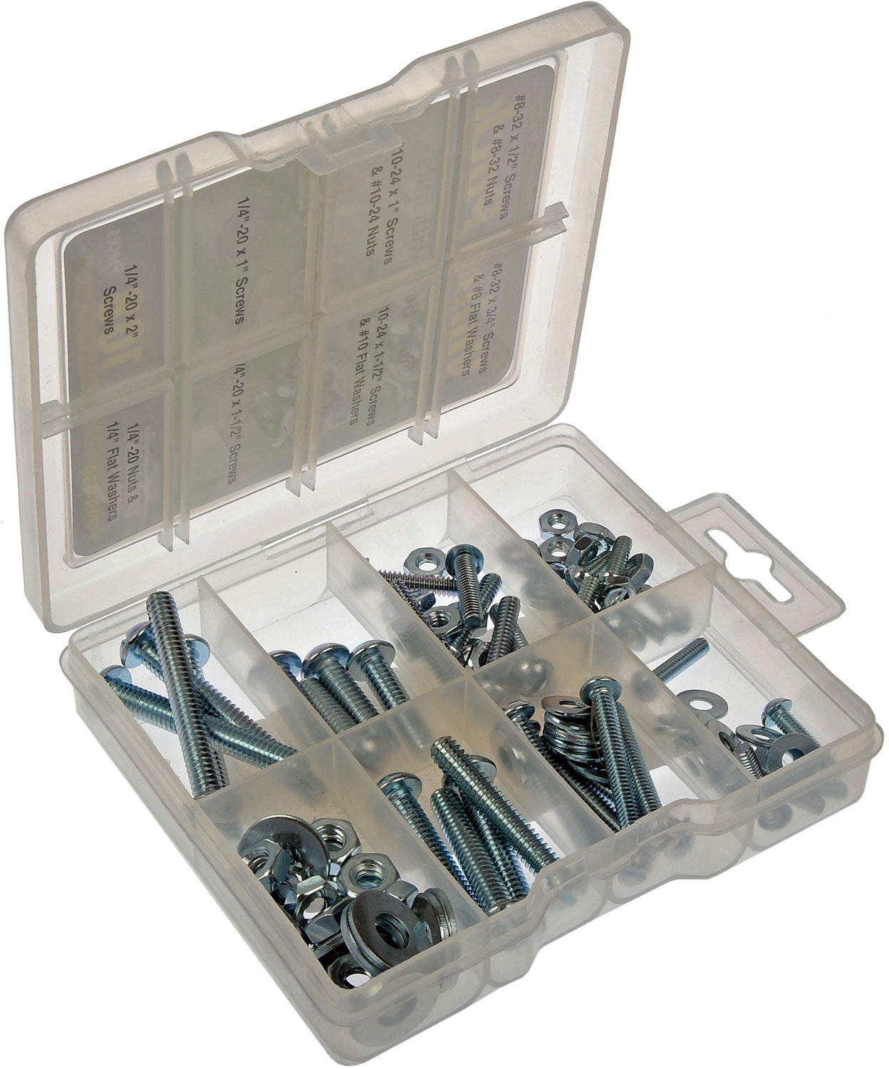 Stove Bolt With Nuts Value Pack- 13 Sku's- 108 Pieces - Dorman# 799-430