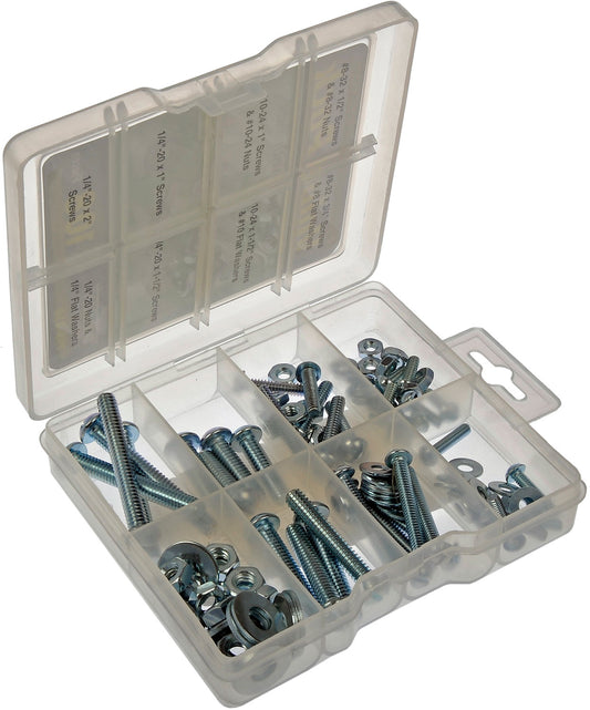 Stove Bolt With Nuts Value Pack- 13 Sku's- 108 Pieces - Dorman# 799-430