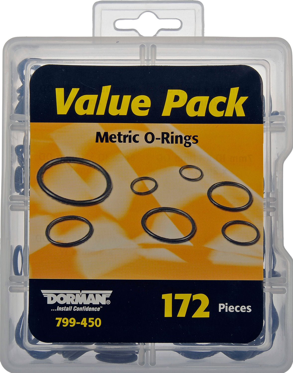 Metric O-Rings Value Pack- 8 Sku's- 172 Pieces - Dorman# 799-450