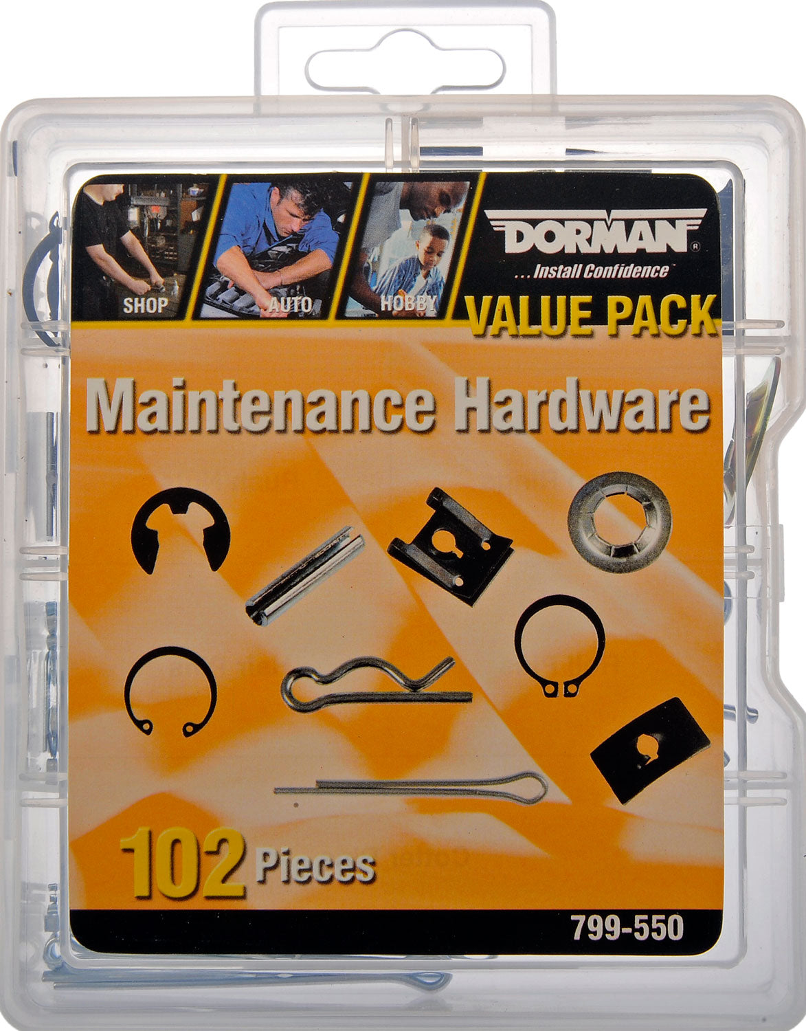 Maintenance Hardware Value Pack- 7 Sku's- 102 Pieces - Dorman# 799-550