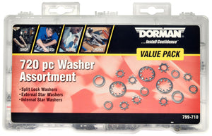 Washer Value Pack- 18 Sku's- 702 Pieces - Dorman# 799-710
