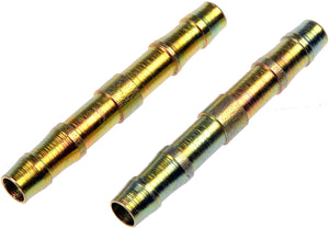 BARBED CARBON STEEL UNION FOR 3/8 IN NYLON FUEL LINES. - Dorman# 800-011