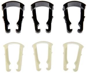 FUEL LINE REATINING CLIP- FORD/GM- 3 EACH- 5/16In AND 3/8In - Dorman# 800-023