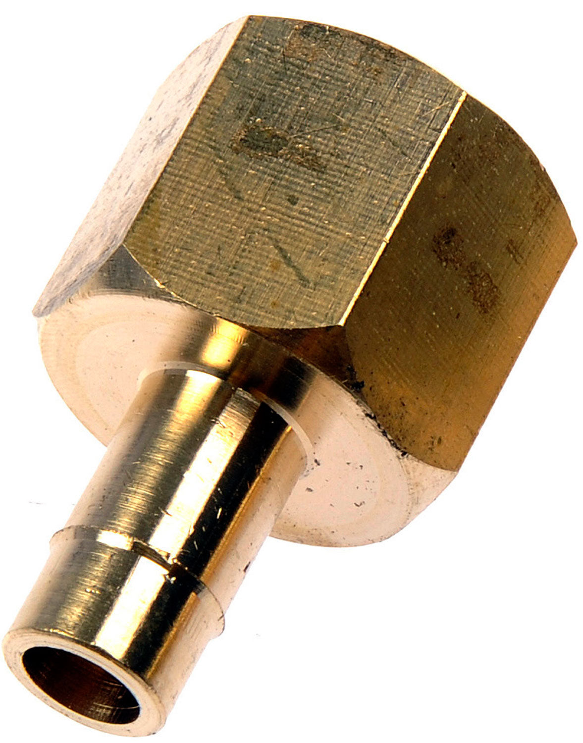 Fuel Line Fitting Adapts 3/8" (10mm) Nylon Hose to M16-1.5 Fem - Dorman# 800-078