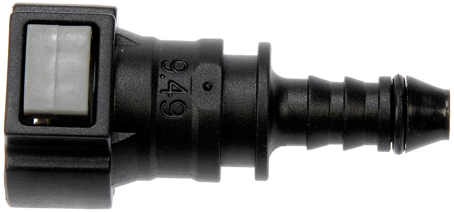 Quick Connector 3/8 In. Steel to 6mm Nylon 180 with O-ring (Dorman# 800-187)