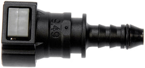 Quick Connector 3/8 In. Steel to 6mm Nylon 180 with O-ring (Dorman# 800-187)