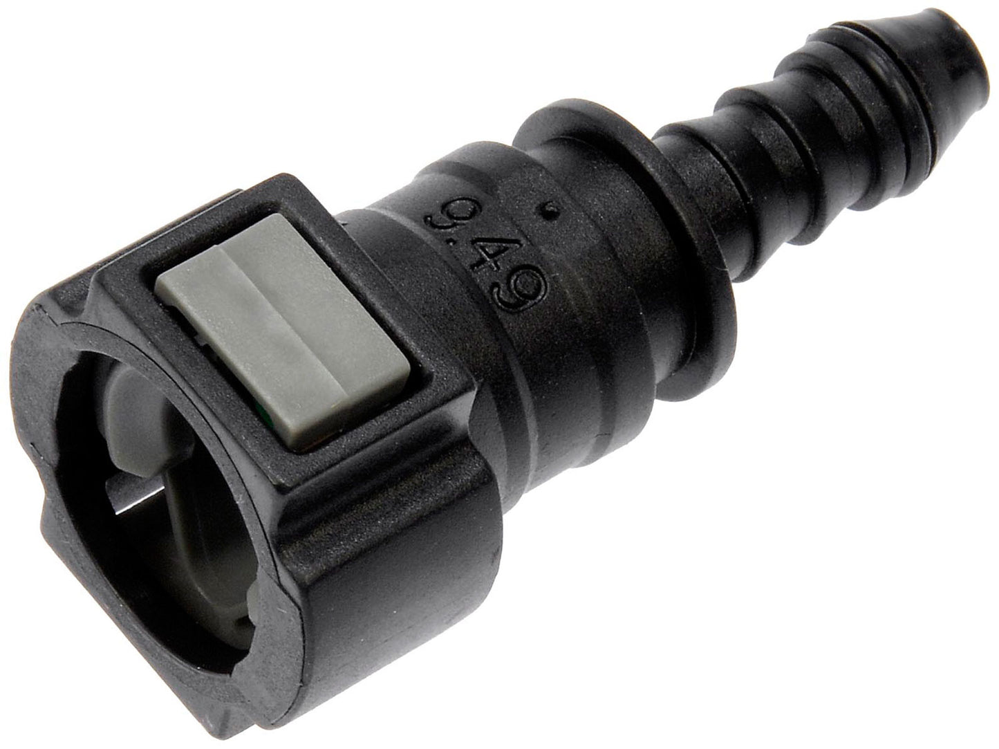 Quick Connector 3/8 In. Steel to 6mm Nylon 180 with O-ring (Dorman# 800-187)