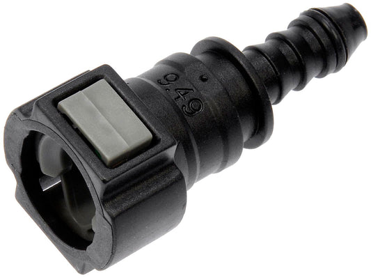 Quick Connector 3/8 In. Steel to 6mm Nylon 180 with O-ring (Dorman# 800-187)