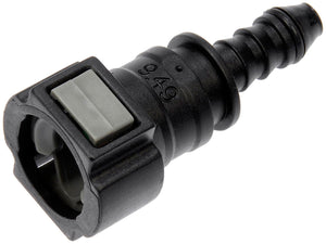 Quick Connector 3/8 In. Steel to 6mm Nylon 180 with O-ring (Dorman# 800-187)