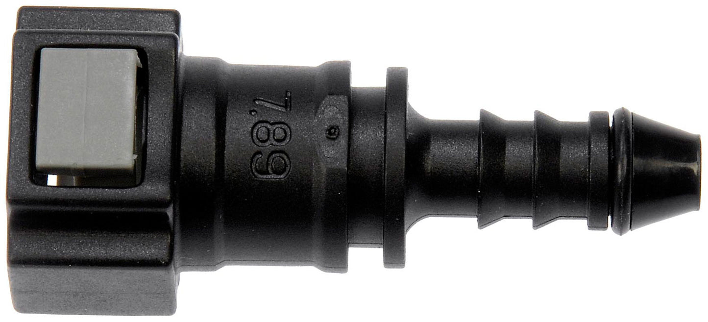 Quick Connector 5/16 In. Steel TO 6mm Nylon 180 with O ring (Dorman# 800-188)