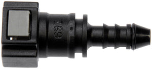 Quick Connector 5/16 In. Steel TO 6mm Nylon 180 with O ring (Dorman# 800-188)