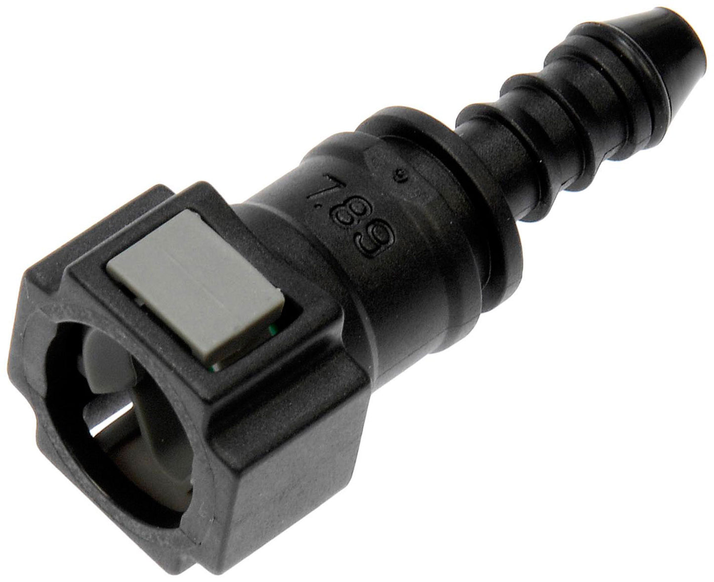Quick Connector 5/16 In. Steel TO 6mm Nylon 180 with O ring (Dorman# 800-188)