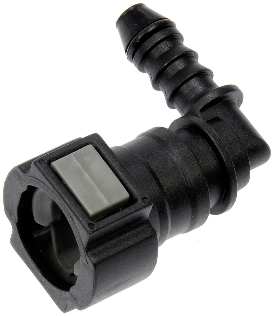 Quick Connector 3/8 In. S TO 6mm Nylon 90 with O ring (Dorman# 800-212)