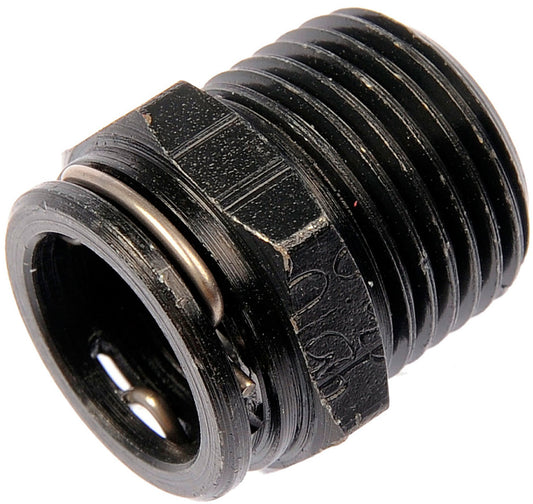 TRANSMISSION LINE CONNECTOR w/ A 3/8 TUBE X 3/8-18IN. THREAD. - Dorman# 800-606