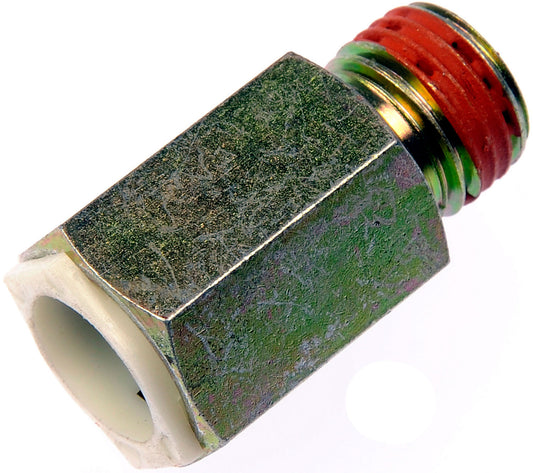 TRANSMISSION LINE CONNECTOR w/ A 5/16" TUBE X 1/4-18" THREAD. - Dorman# 800-608