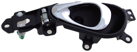 New Rear Left Interior Door Handle, Chrome lever Black Housing - Dorman 80937