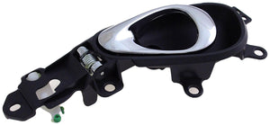 New Rear Left Interior Door Handle, Chrome lever Black Housing - Dorman 80937