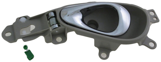 New Rear Left Interior Door Handle, Chrome Lever Beige Housing - Dorman 80939
