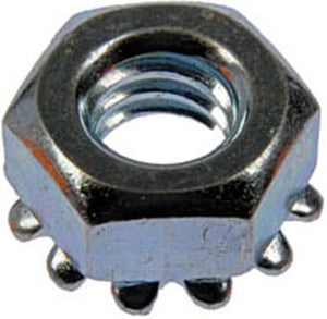 Hex Nut-Tooth Washered-Grade 2-Thread Size- 1/4-20 - Dorman# 810-060