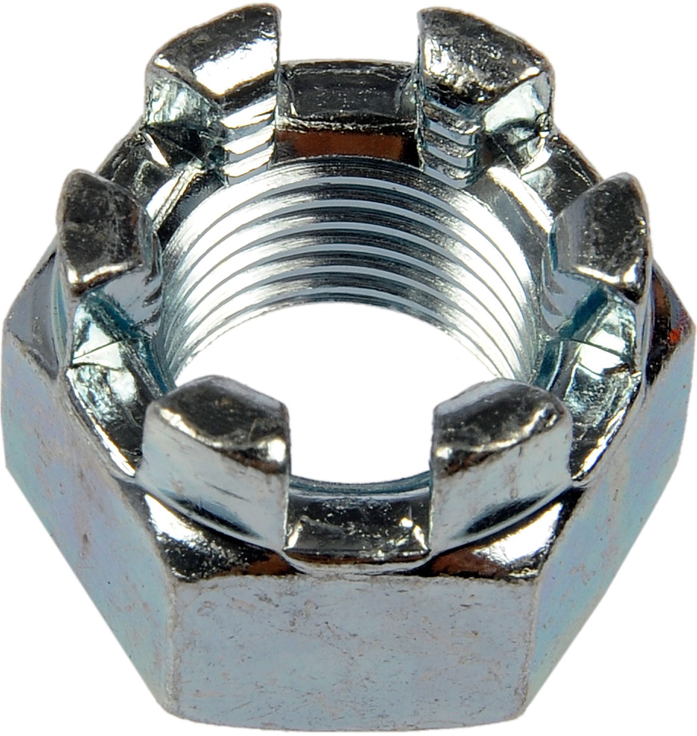 Hex Nut-Castellated-Thread Size: 1/2-20, Height: 3/4 In. - Dorman# 814-064