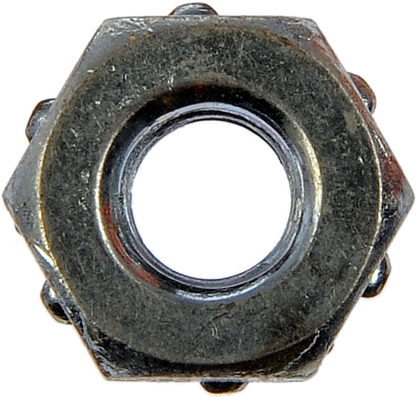 Hex Nut-Tooth Washered-Grade 2-Thread Size 10-32, Height: 3/8" - Dorman# 814-099