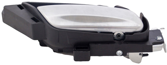 Int Door Handle Front/Rear Right Satin Chrome Lever/Black Housing - Dorman 81502