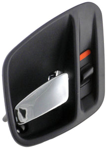 New Right Interior Door Handle Chrome & Black - Dorman 81659