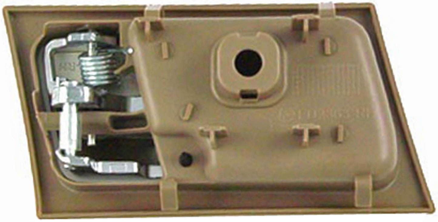 New Front Right Interior Door Handle Chrome & Brown (Parchment) - Dorman 81697