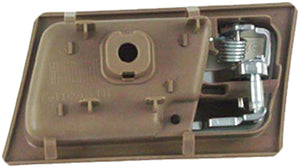 New Front Left Interior Door Handle - Chrome & Brown (Parchment) - Dorman 81699