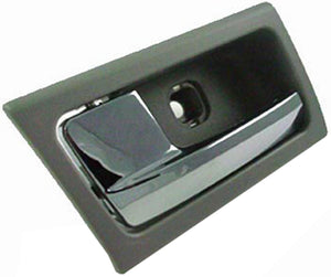 New Interior Door Handle - Front Left - Chrome & Gray (Flint) - Dorman 81700