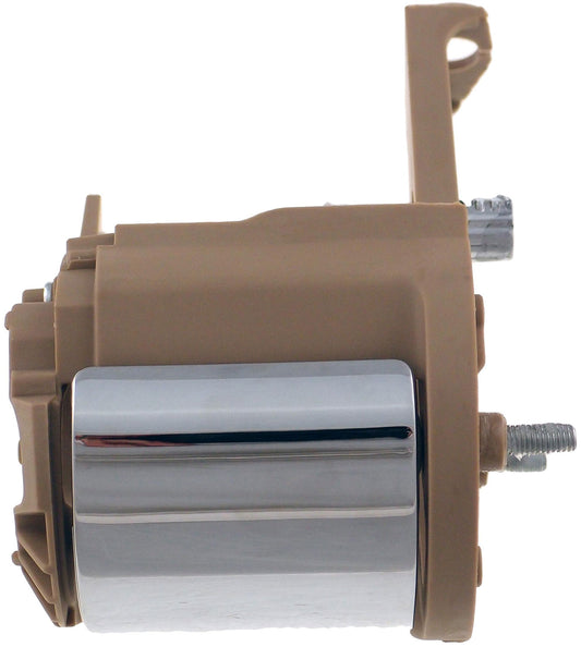 New Interior Door Handle - Front Left - Chrome & Beige (Camel) - Dorman 81708