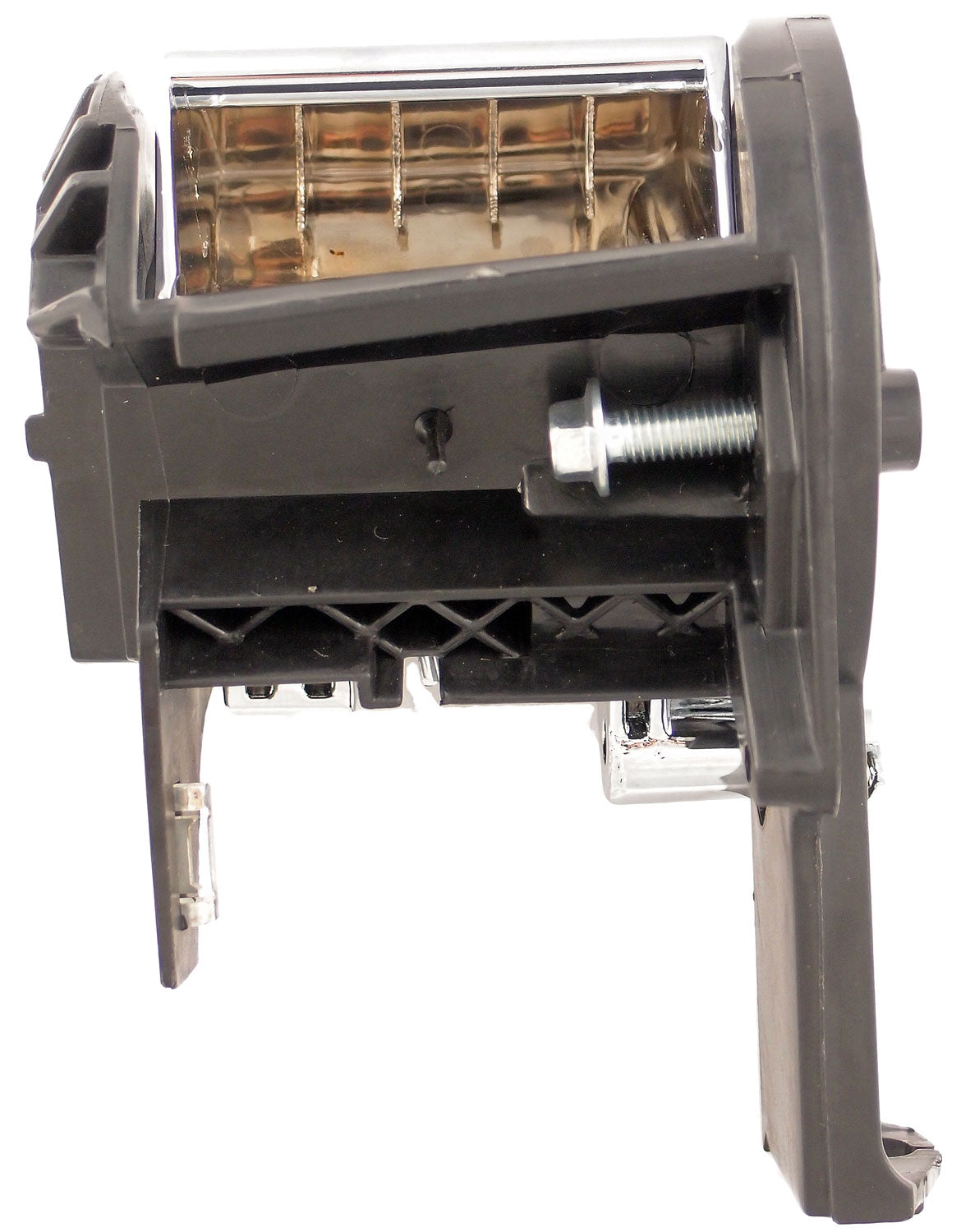 New Interior Door Handle - Front Left - Chrome Black - Dorman 81709