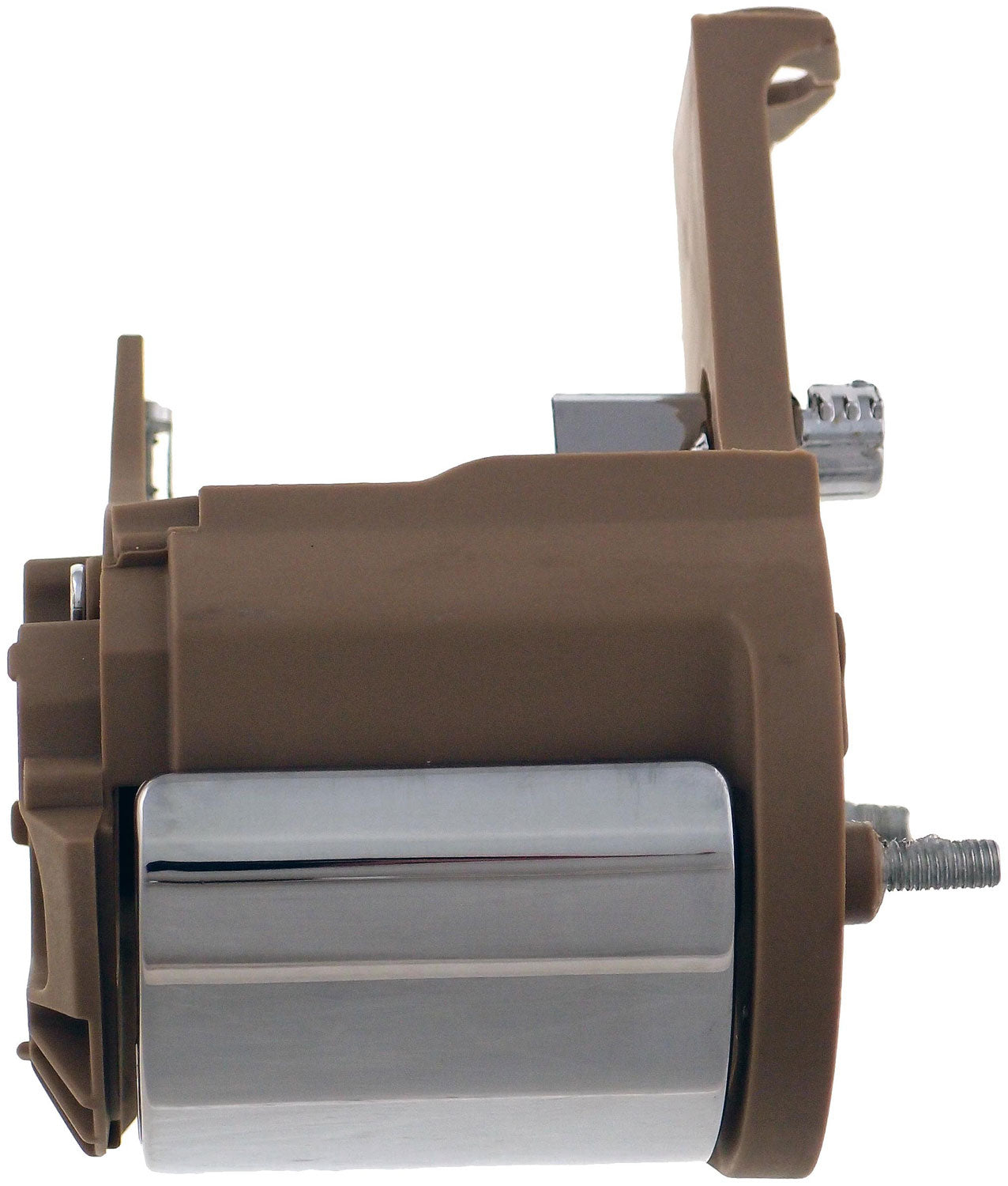 New Interior Door Handle - Front Left - Chrome & Brown - Dorman 81710