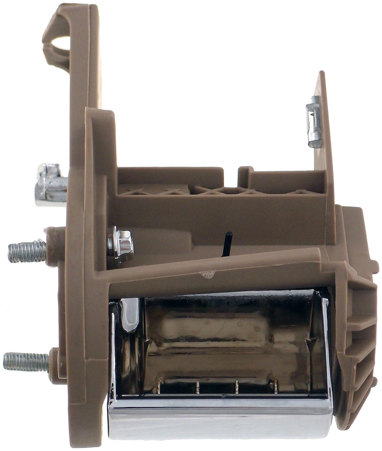 New Interior Door Handle - Front Left - Chrome & Brown - Dorman 81710