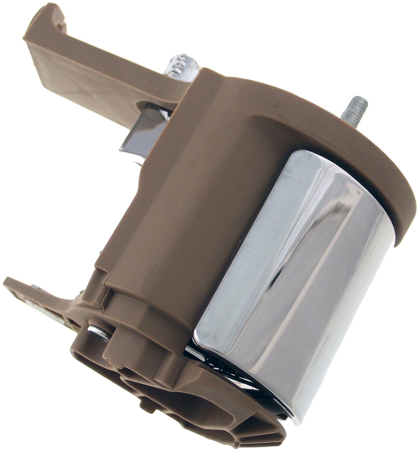 New Interior Door Handle - Front Left - Chrome & Brown - Dorman 81710