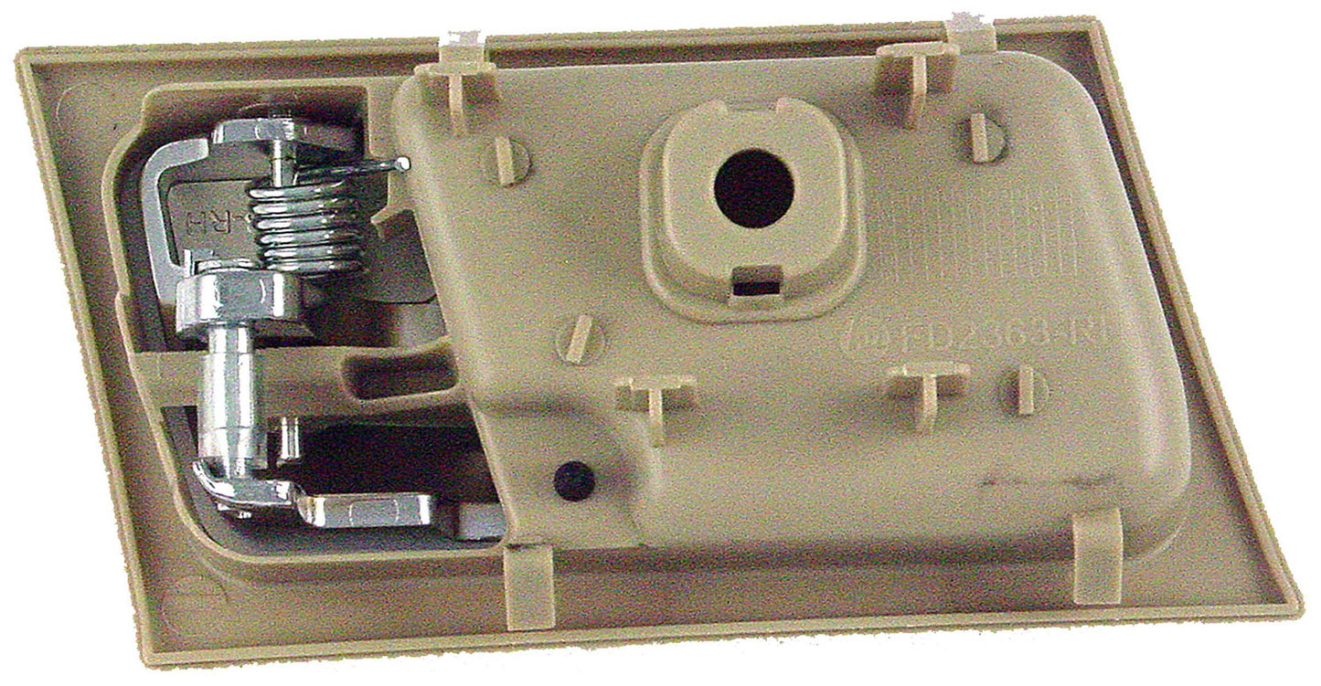 New Interior Door Handle - Front Right - Chrome & Beige (Camel) - Dorman 81722