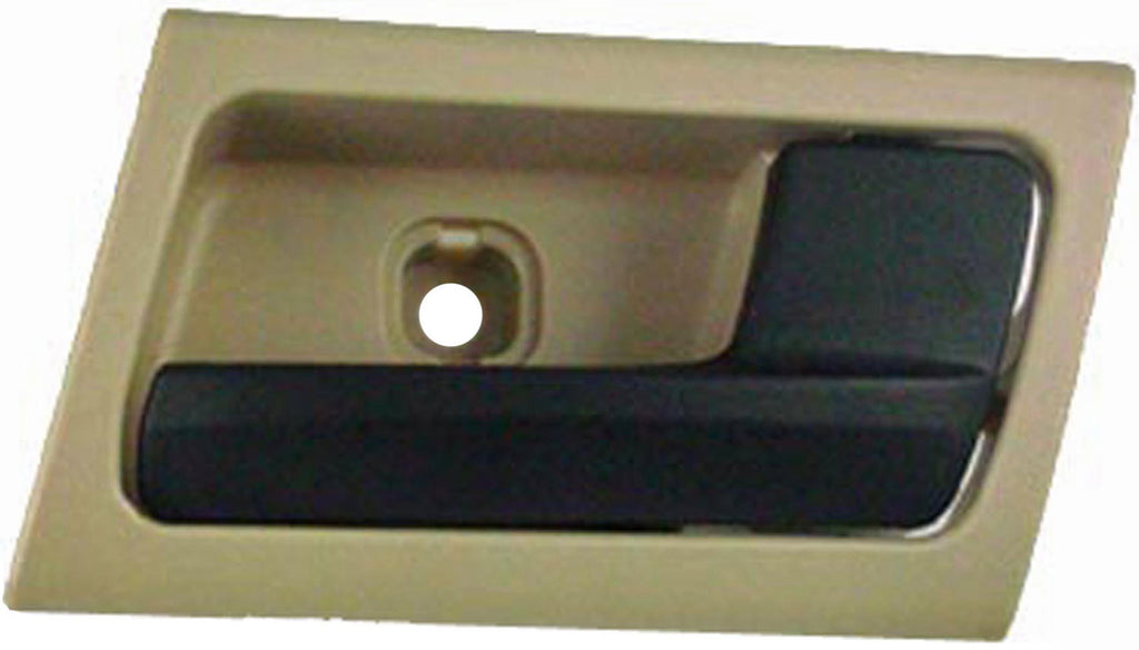 New Interior Door Handle - Front Right - Black & Beige (Camel) - Dorman 81728