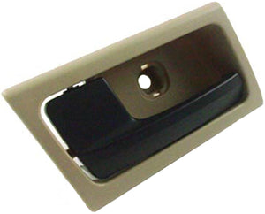 New Interior Door Handle - Front Left - Black & Beige (Camel) - Dorman 81730