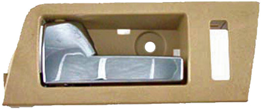New Interior Door Handle - Front Left - Camel(Beige)+Chrome - Dorman 81763