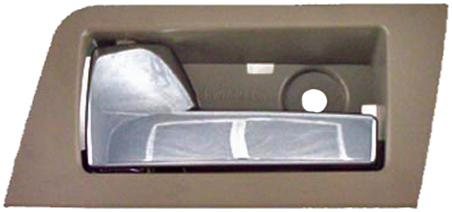 New Interior Door Handle - Rear Left - Stone(Gray)+Chrome - Dorman 81764