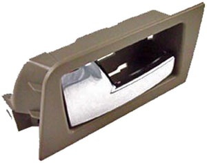 New Interior Door Handle - Rear Left - Stone(Gray)+Chrome - Dorman 81764