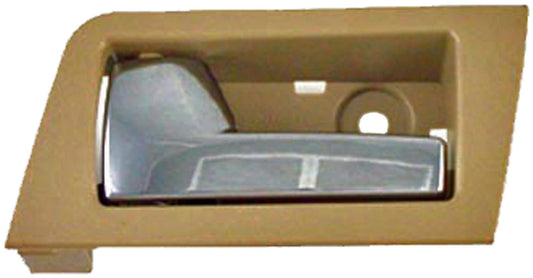New Interior Door Handle - Rear Left - Camel(Beige)+Chrome - Dorman 81766