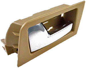 New Interior Door Handle - Rear Left - Camel(Beige)+Chrome - Dorman 81766