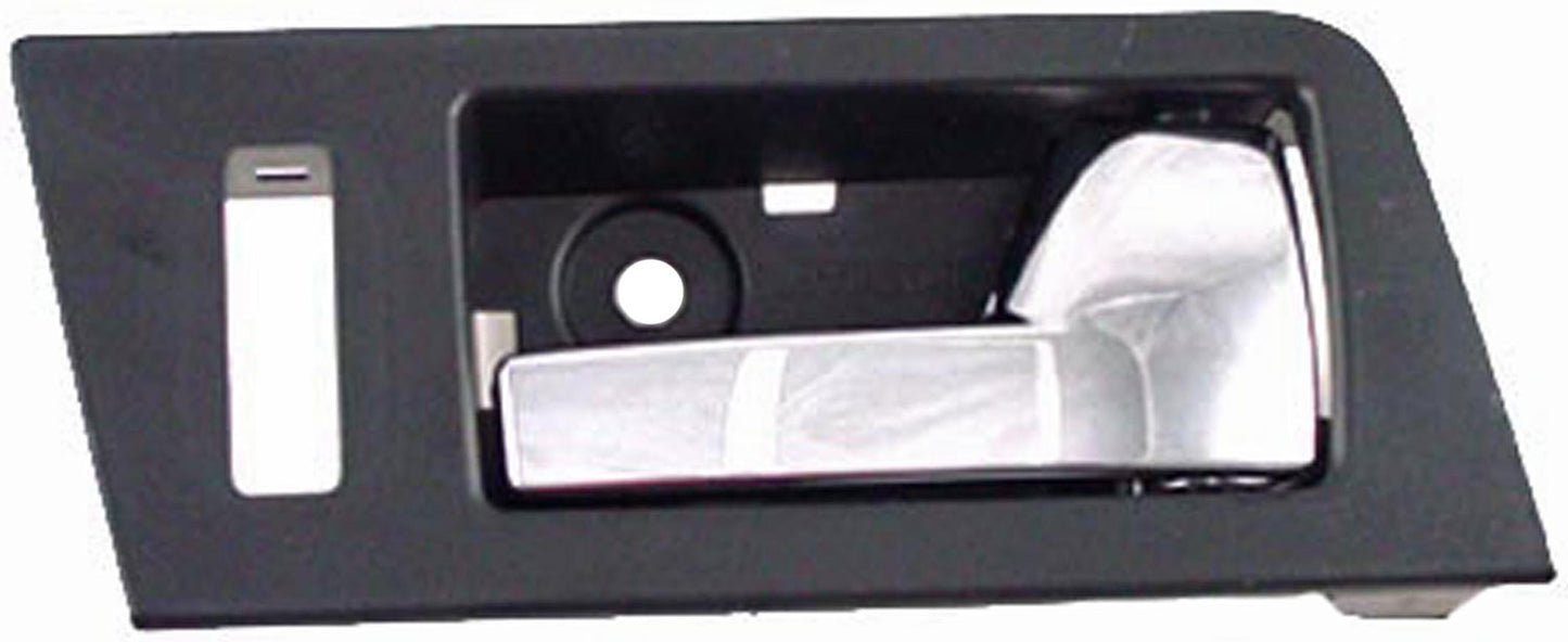 New Interior Door Handle - Front Right - Black+Chrome - Dorman 81773
