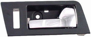 New Interior Door Handle - Front Right - Black+Chrome - Dorman 81773