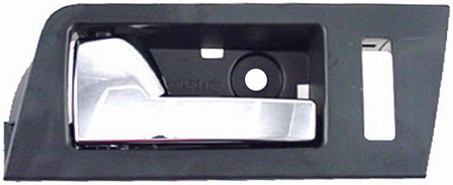 New Interior Door Handle - Front Left - Black+Chrome - Dorman 81777