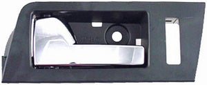 New Interior Door Handle - Front Left - Black+Chrome - Dorman 81777