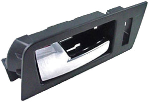 New Interior Door Handle - Front Left - Black+Chrome - Dorman 81777